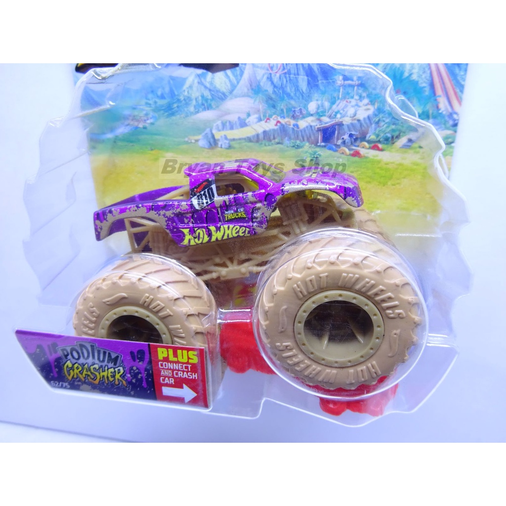 Hot Wheels Monster Trucks Podium Crasher Ungu