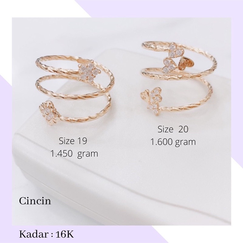 Cincin Emas Spiral