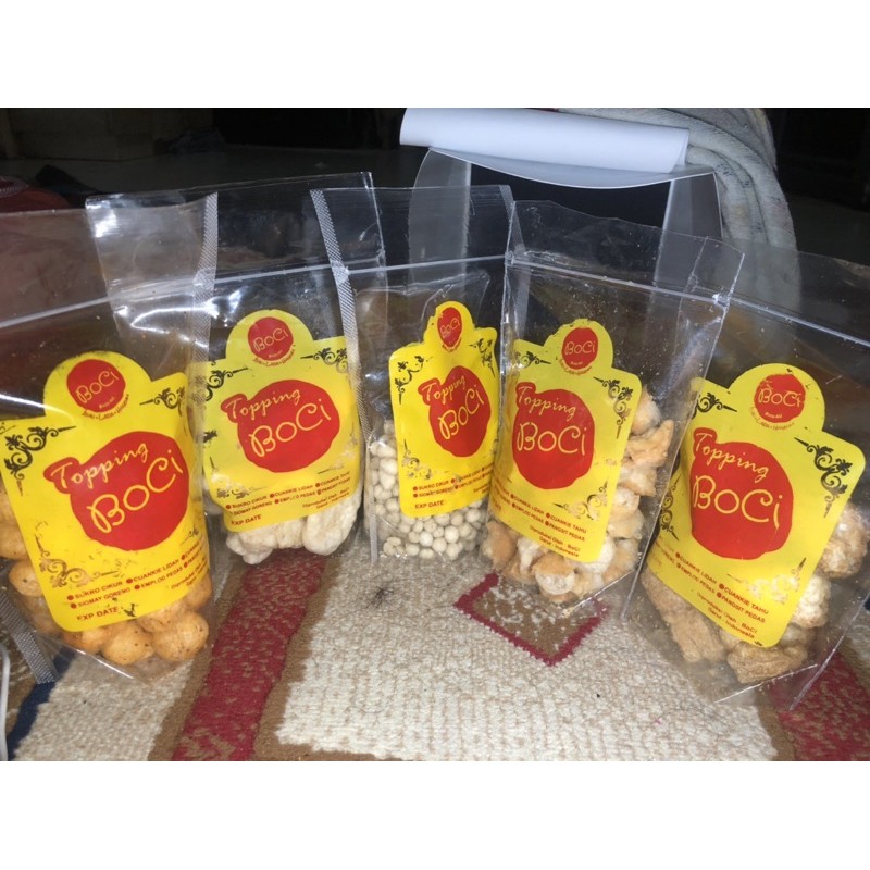 

Toping Extra Boci / Tambahan Boci / Mantap jiwa
