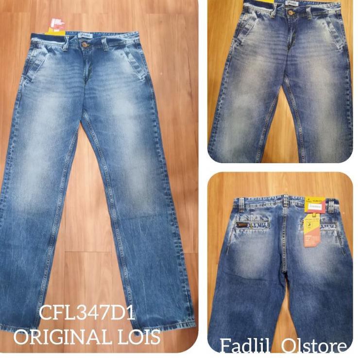 Diskon lagi➤GC67.. Celana Jeans Pria Original Lois CFL347D1 Biru dan Hitam,, ➞Terimakasih