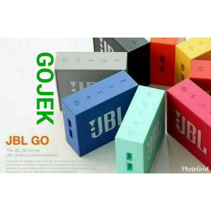 GRATIS ONGKIR SPEAKER BLUETOOTH JBL GO 100% ORIGINAL - HITAM TERLARIS