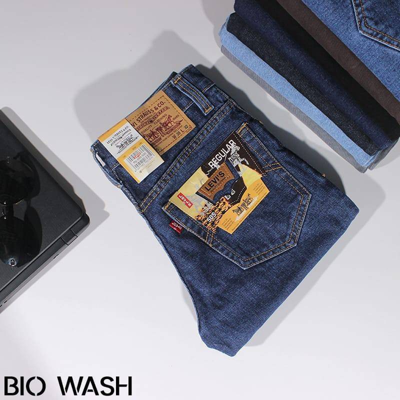 Celana Jeans Pria Celana Jeans standar Cowok Original Celana Jeans Standar Pria Ukuran Jumbo