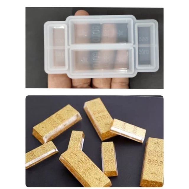 Mold resin cetakan resin clay mould rectangle