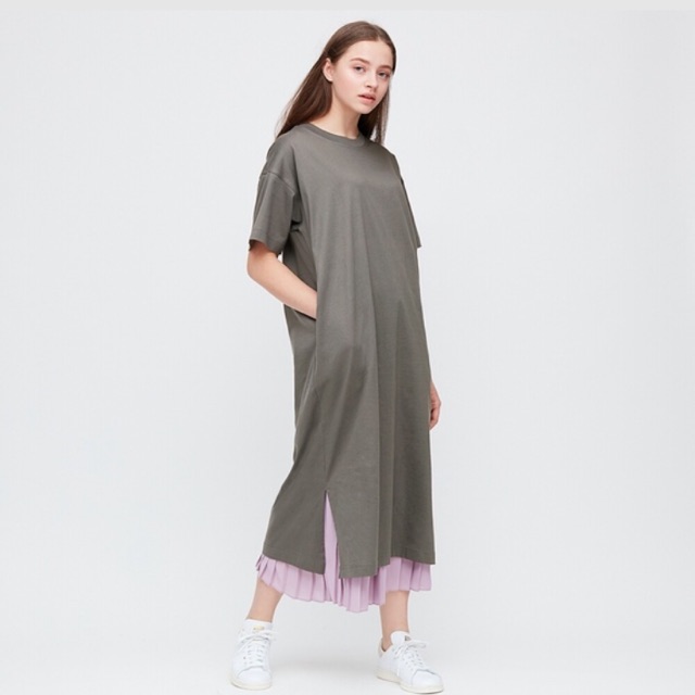 Uniqlo Gaun T Pjg Mercerized Katun