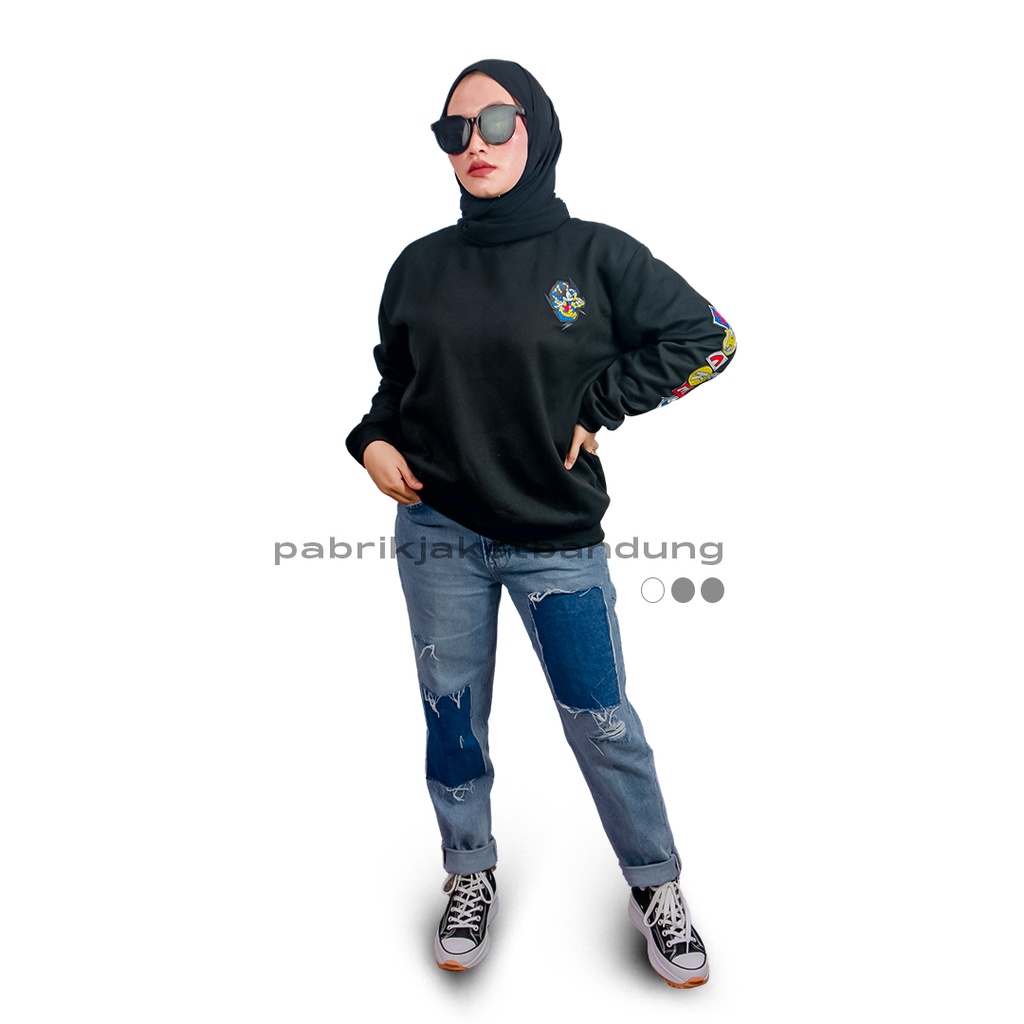 Mickey Tren Sweatshirt  Holyrider HITAM