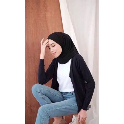 Basic Cardigan Rajut Wanita Cotton Premium / Cardigan Basic Premium / Cardigan Wanita / Sweater Rajut Wanita