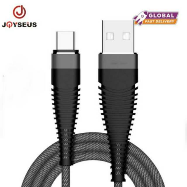 Joyseus Hi-Tensile Micro USB / Type C Cable Braided - Kabel Charger