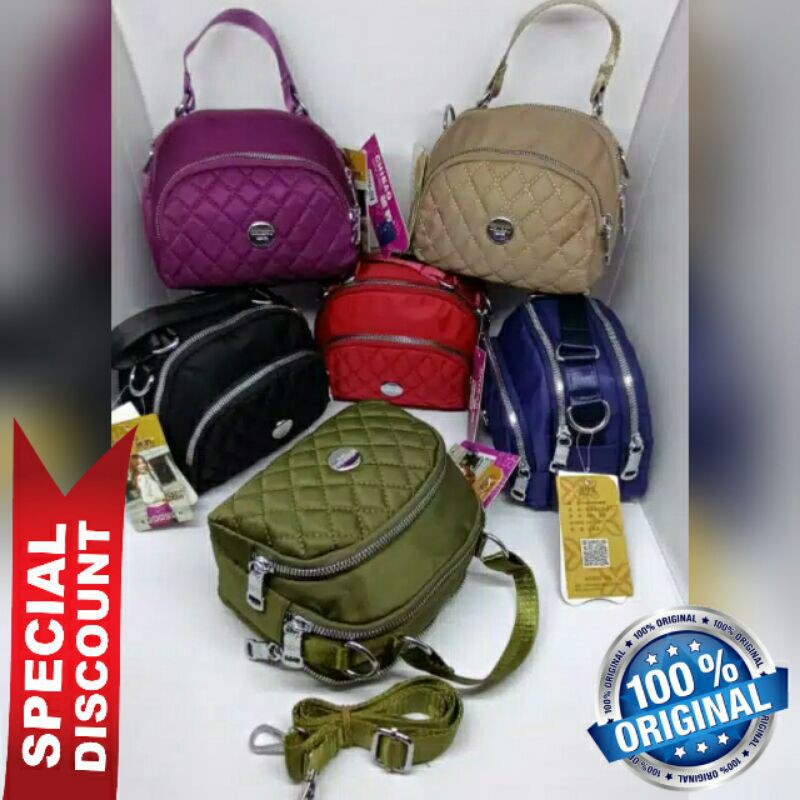 Original Tas Wanita Import Jinjing Dan Selempang CHIBAO Bordir Parasut Terbaru Super Termurah