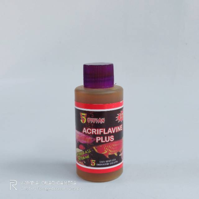 VIVIAN ACRIFLAVINE PLUS 100ml Obat kuning Khusus Ikan Hias Dan Arwana