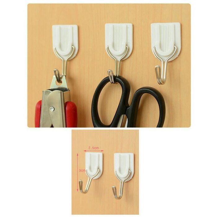 6pcs Gantungan Dinding Serbaguna / Gantungan Hook