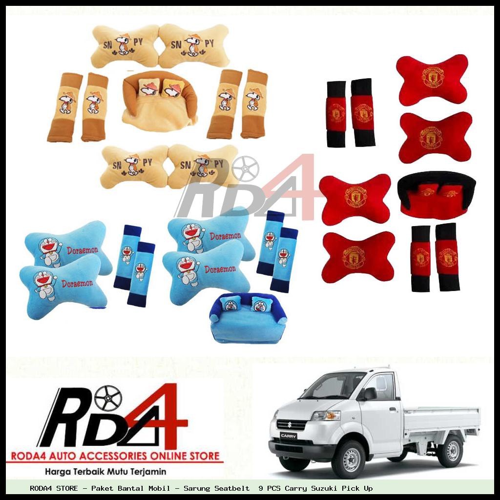 Paket Bantal Mobil - Sarung Seatbelt  9 PCS Carry Suzuki Pick Up