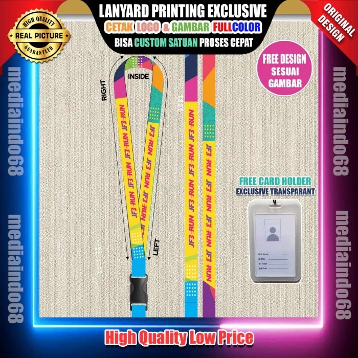 

CUSTOM LANYARD ID CARD PRINTING M - 05 ( PAKET EXCLUSIVE )