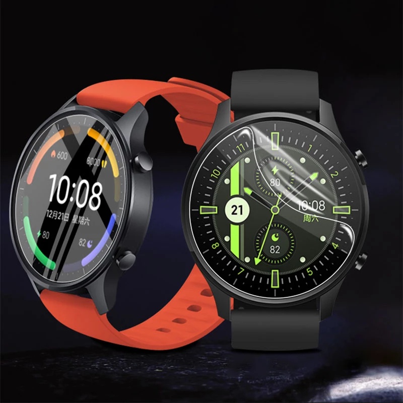 1 / 2pcs Film Hydrogel Pelindung Layar Smartwatch Xiaomi S1 Anti Debu / Sidik Jari 9D