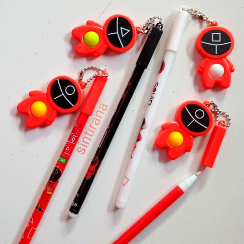 

Pulpen Gel Squid Game Pop It Pen Gel
