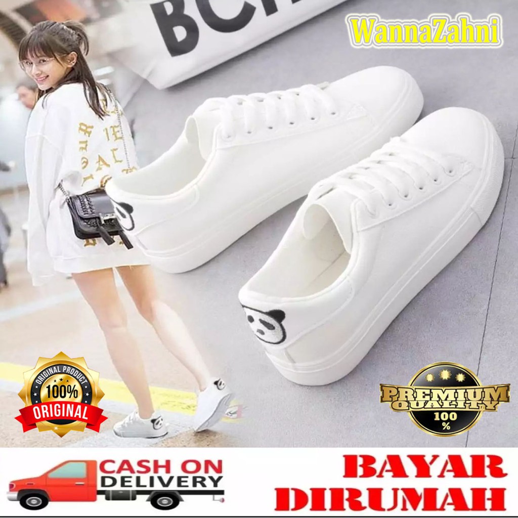 WnZ Sepatu Wanita Model Terbaru / Sepatu Sneakers Casual Panda / Sepatu Wanita TERMURAH/TERLARIS