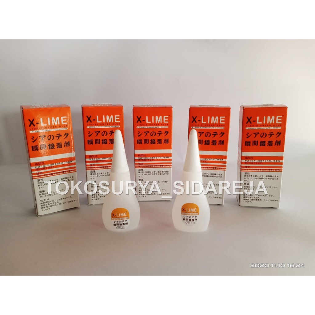Lem Korea/ Lem Tetes Terbaik Merk X-Lime dan G Original Taiwan (BUKAN LEM KW MURAH)
