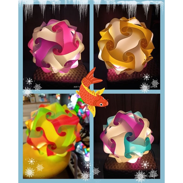 Lampion Tidur / Lampion Hias gantung / Lampu Lampion Karakter Bola Lampu Kuning