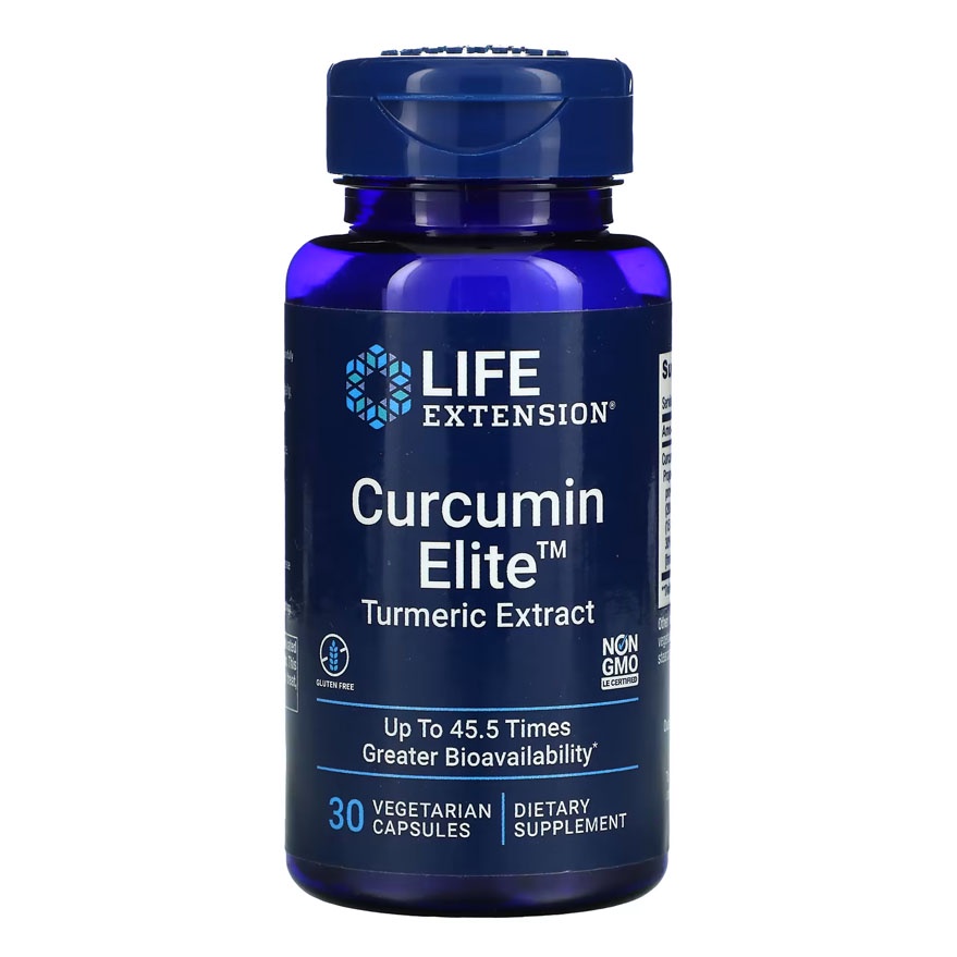 Life Extension Curcumin Elite 500 mg Tumeric Extract Kunyit 30 Veg Ori USA