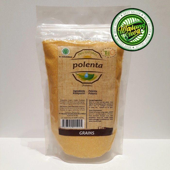 

trio natural polenta coarse grains 500 gram