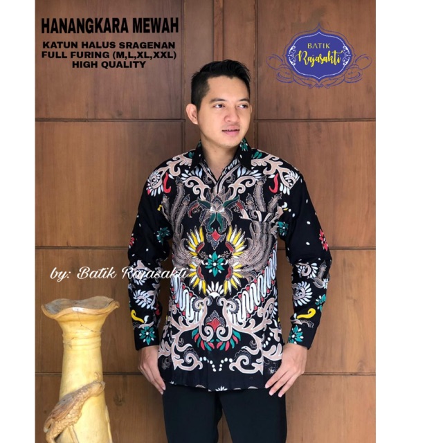 Batik Pria HANAGKARA MEWAH FULL FURING Katun Halus Sragenan