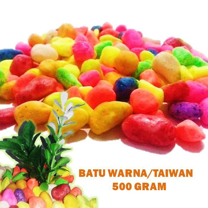 ( 500g ) Batu AQUARIUM Warna Warni Import batu TAIWAN Original, UNTUK aquascape, akuarium hias aquar