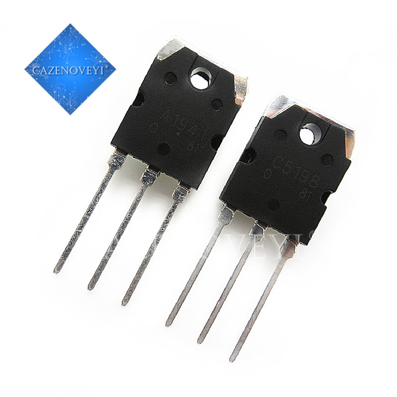 10pcs/lot 5pairs 2SC5198 2SA1941 TO3P (A1941 + C5198) TO-3P Transistor original authentic In Stock