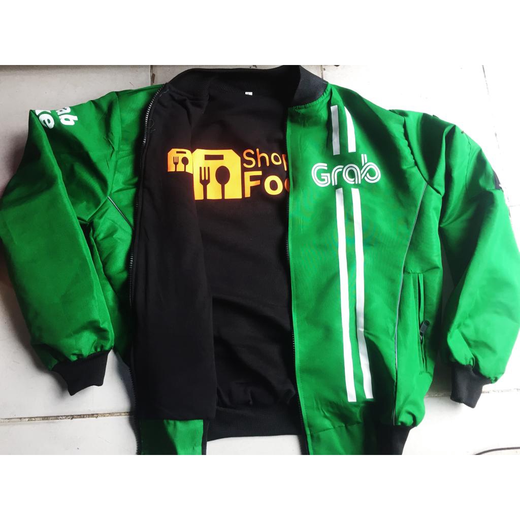 JAKET BOMBER CUSTOME HIJAU TUA TASLAN BOLAK BALIK G02-SH2 MURAH