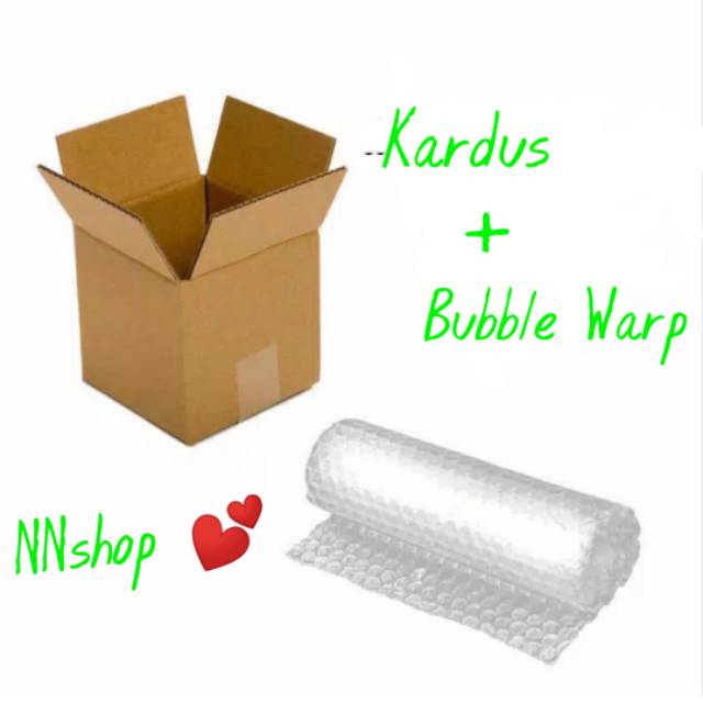 Packing Kardus + Bubble warp / Dus + Bubblewarp / Buble warp + box