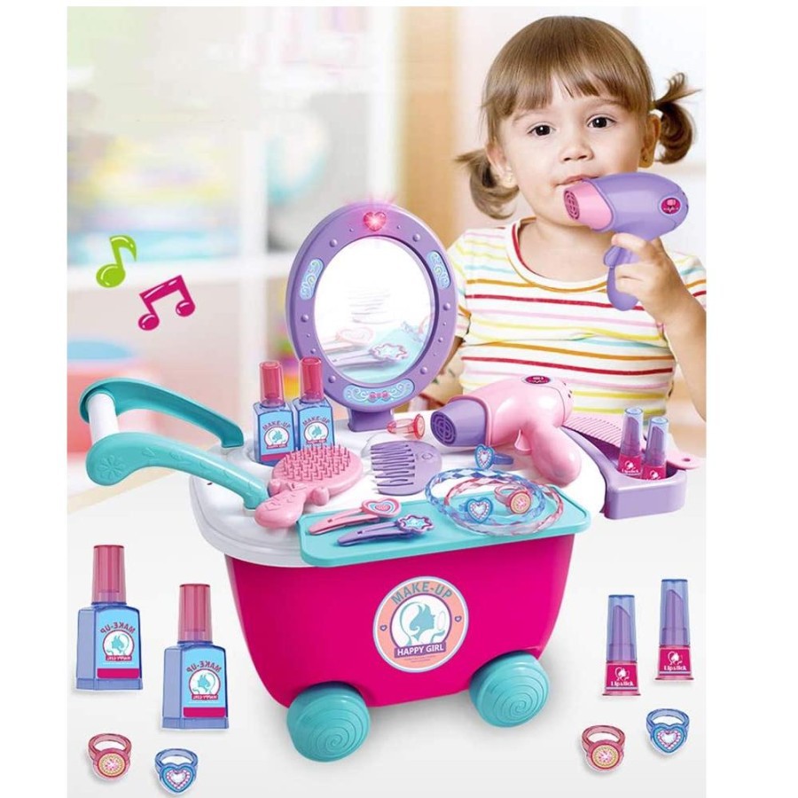 MWN Mainan MAKE UP HAPPY GIRL PLAYSET 2 IN 1 35 pcs No 688-30B