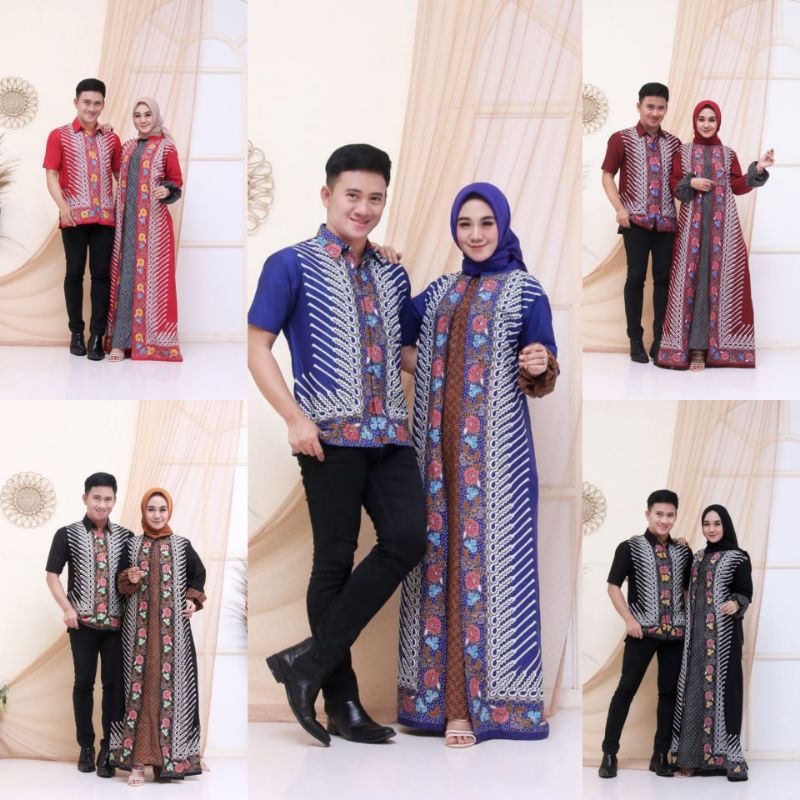 NEW COUPLE KELUARGA GAMIS CARDY MODANG KEMBANG