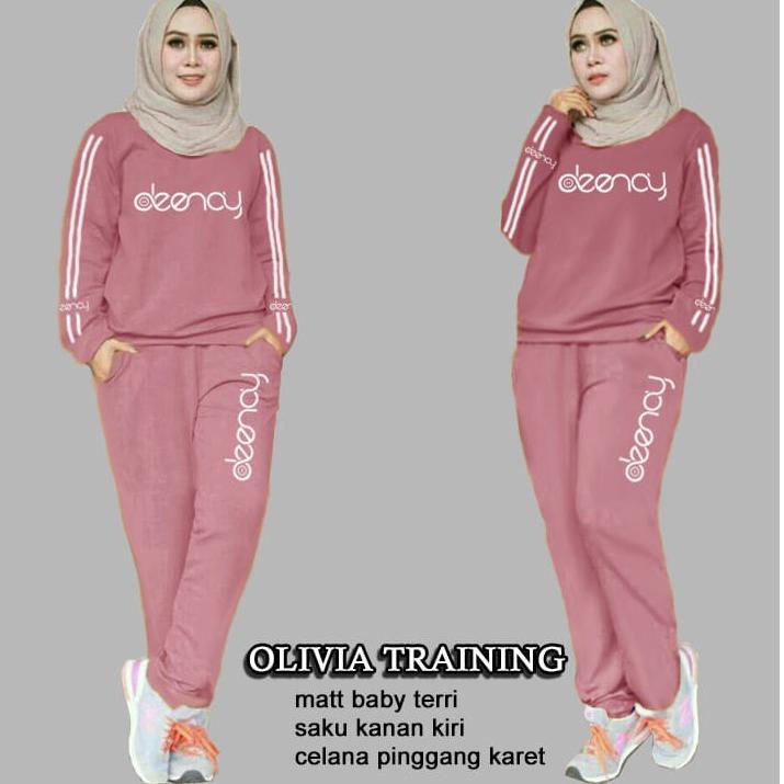 [TBG.11Au22ј] SETELAN WANITA L XL XXL 3XL St jumbo marimar Olivia Olah Raga Wanita , Baju Senam , , 