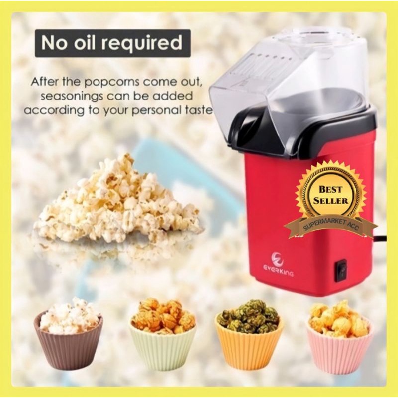 Minijoy PopCorn Maker Mini Mesin Alat Pembuat PopCorn Oil Free