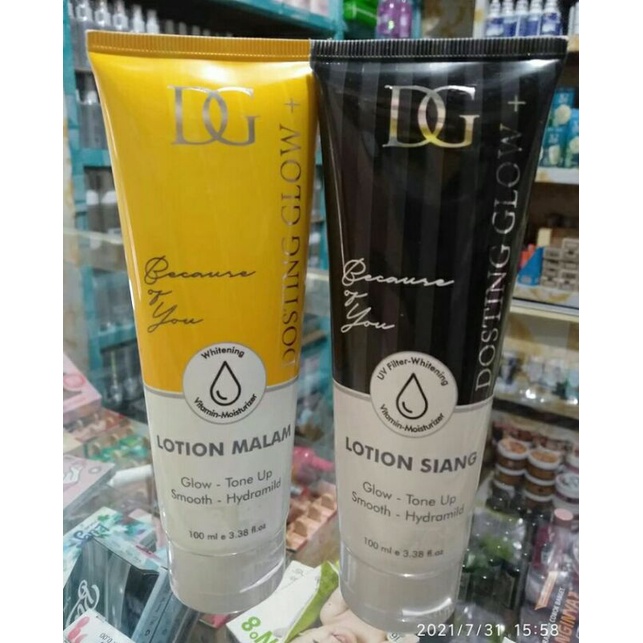 Lotion dosting glow