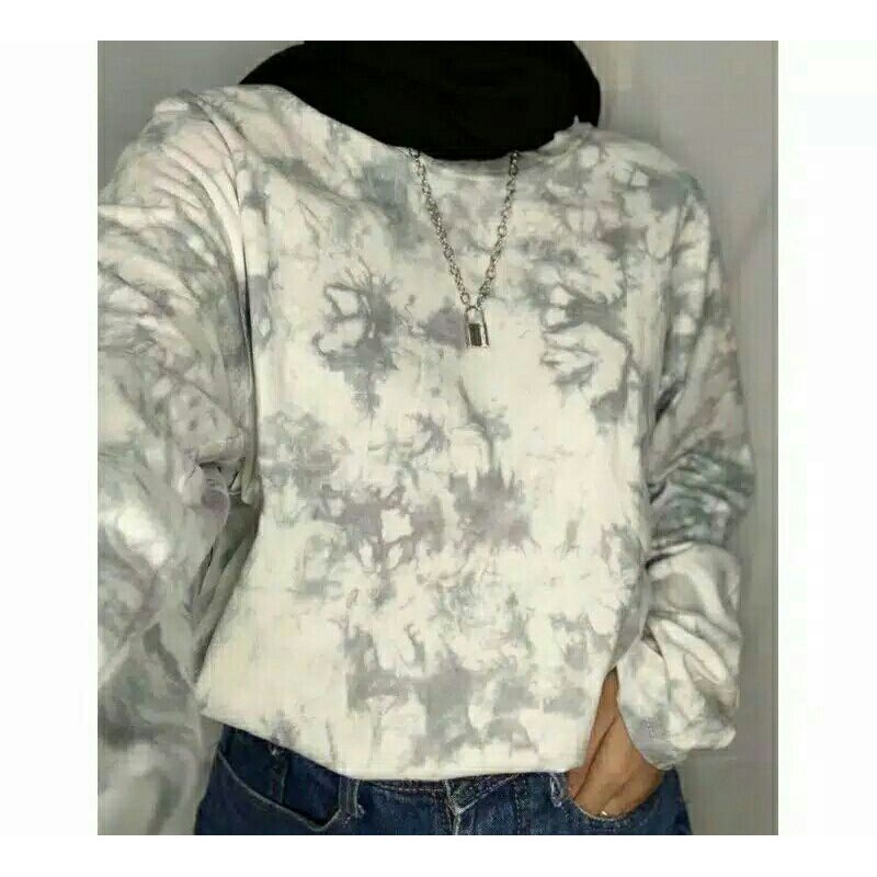 Tie Dye/T Shirt Tie Dye/Kaos Tie Dye Lengan Panjang Wanita Dan Pria