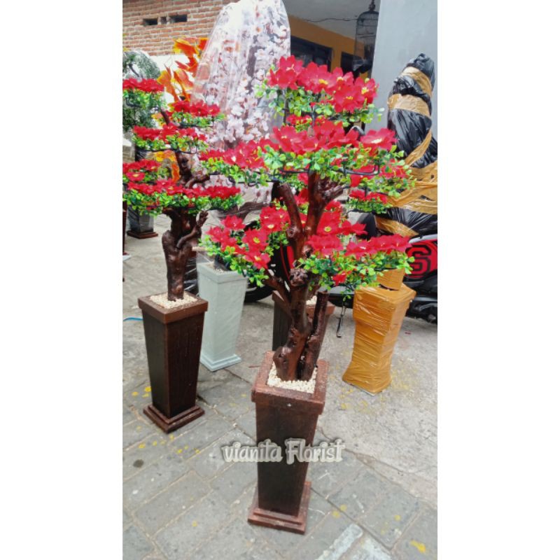 Bunga hias artificial Grosir bunga Semanggi 1 meter Bunga sudut ruangan besar