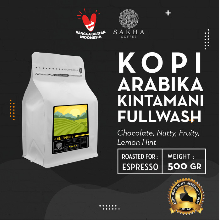 

Kopi Arabika Kintamani Bali Roast For Espresso 500 Gram - SAKHA COFFEE - KAKIN500