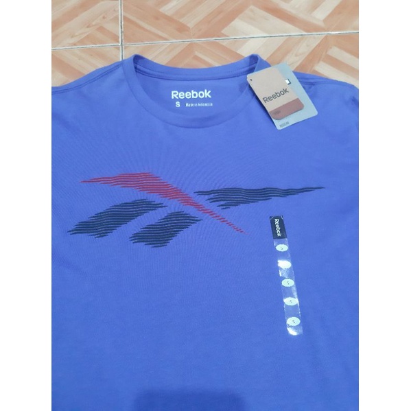 kaos Reebok sport blue