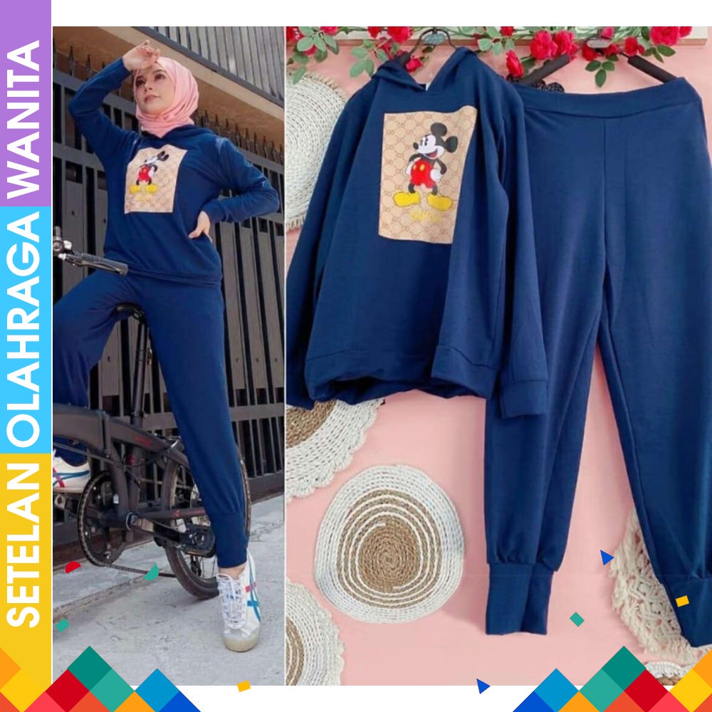 YOVIS Sports ORI KHUSUS JUMBO Stelan senam muslim baju senam wanita Zumba KAOS AEROBIC BAJU SENAM