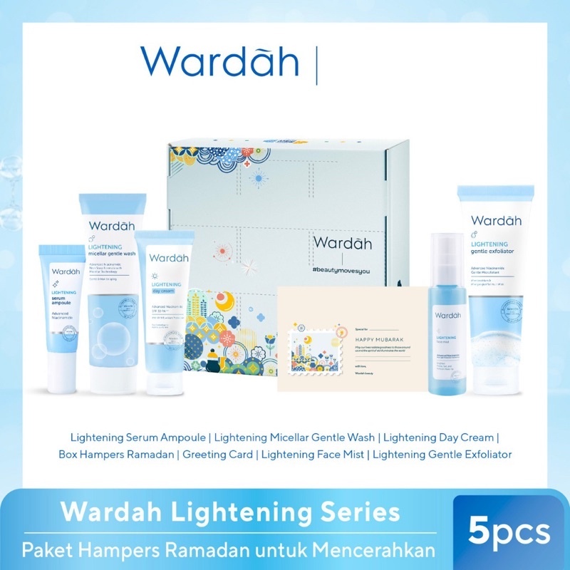 PAKET HAMPERS LEBARAN WARDAH LIGHTENING SERIES (isi 5 jenis)