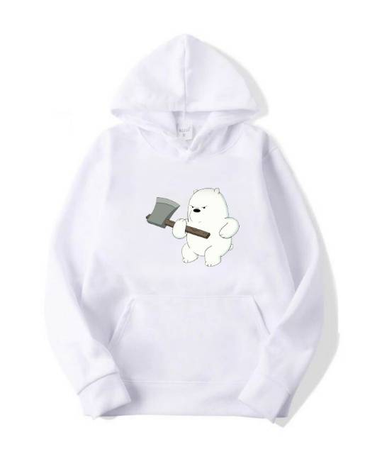 JAKET HOODIE JUMPER WE BARE BEARS ICE BEAR AXE