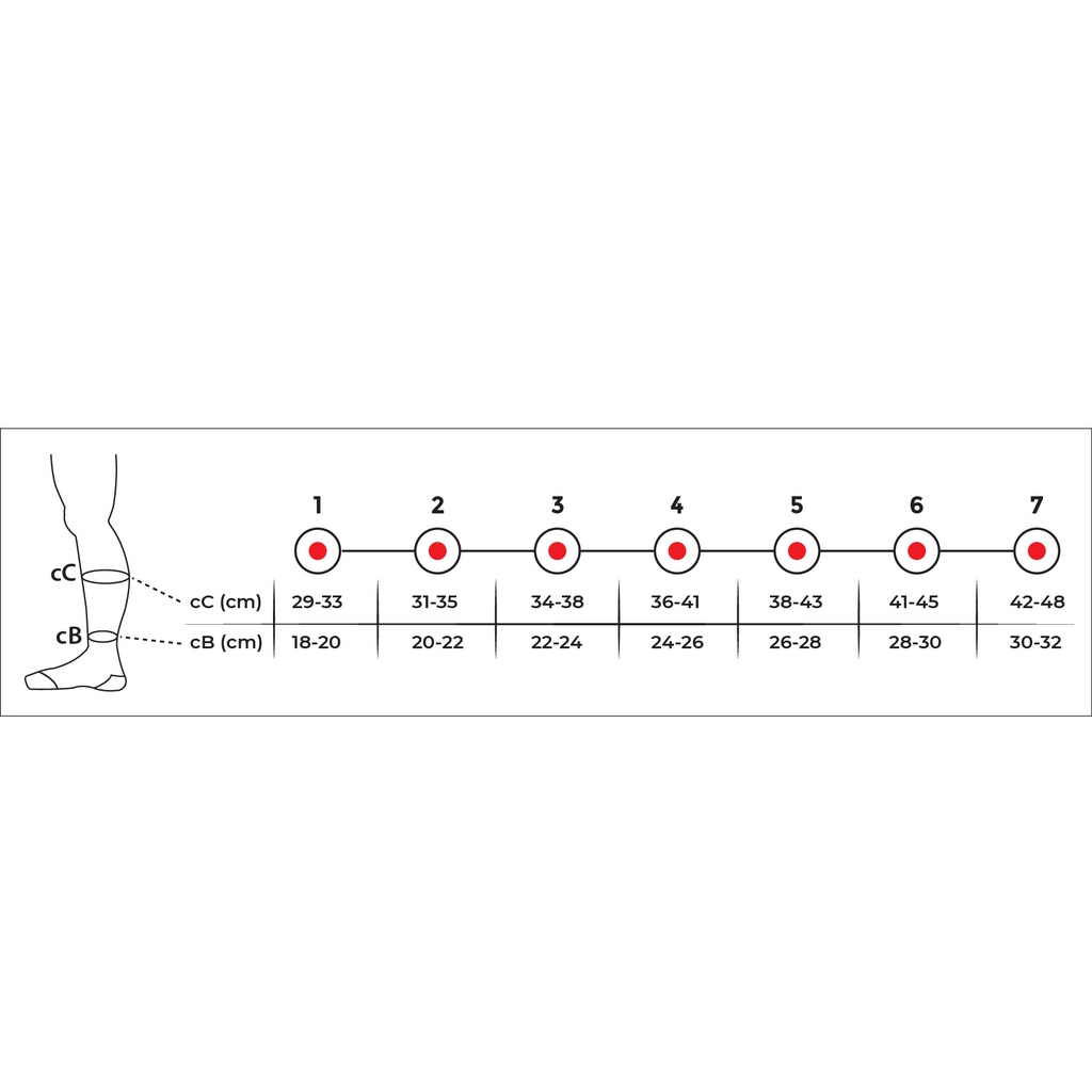 Stocking / Stoking Varises - Knee MEDIUM COMPRESS CCL2- VARITEKS 905