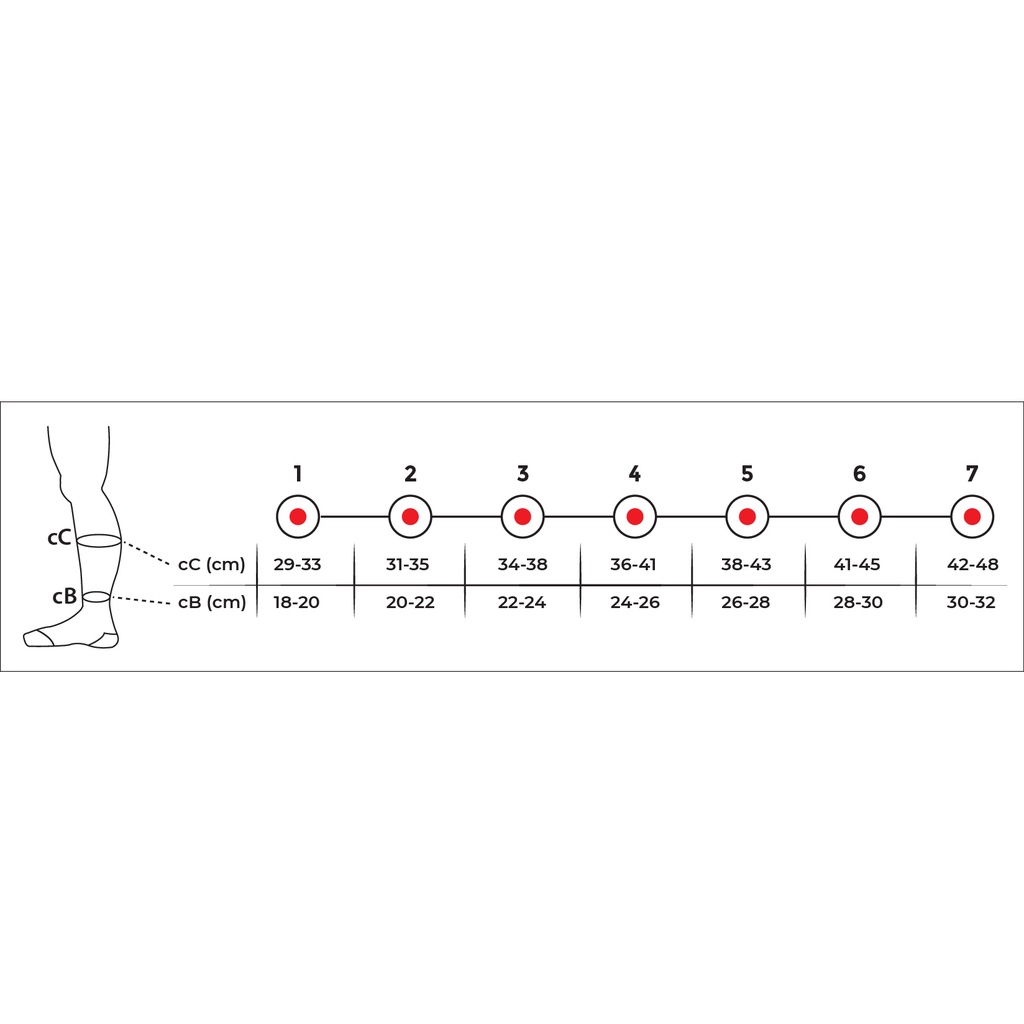 Stocking / Stoking Varises - Knee MEDIUM COMPRESS CCL2- VARITEKS 905