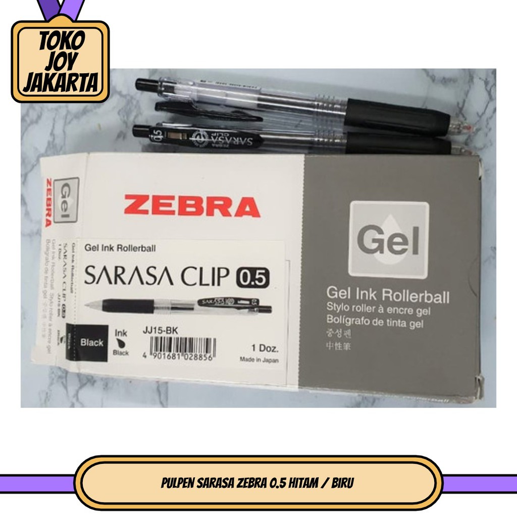 

Pulpen Sarasa Zebra 0.5 Hitam / Biru