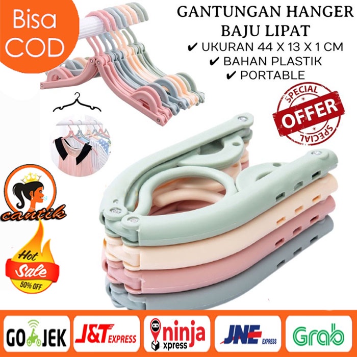 Hanger Lipat Magic / Hanger Pakaian Baju / Gantungan Lipat / Gantungan Baju