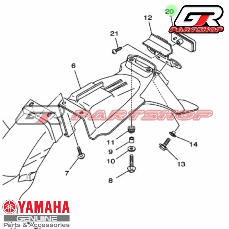 MATA KUCING BREKET NOPOL BELAKANG F1ZR ORI YGP FIZR FIZ F1Z R BRAKET BRACKET PLAT PELAT NOMOR POLISI