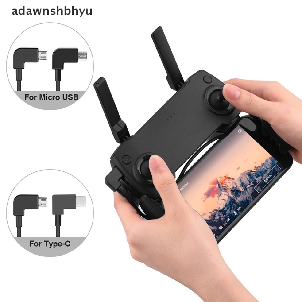 Kabel Data OTG adawnshbhyu Untuk DJI Mavic Mini Pro Air Spark Drone Type-C Micro-USB Adapter