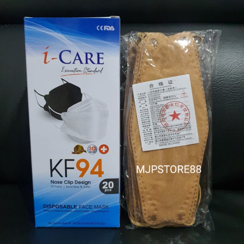 Masker KF94 4Ply  Icare Evo Warna 1Box Isi 20Pcs