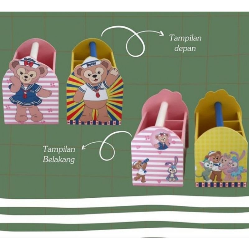 

ANIMAL PENCIL CASE SMALL CUSTOM DESIGN CETAK NAMA Tempat Pencil Anak Lucu SOUVENIR ULTAH WOODEN GIFT