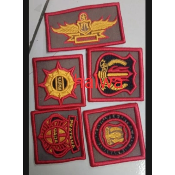 BORDIR SATPAM TIMBUL,ATRIBUT SATPAM TIMBUL,BORDIR 3D