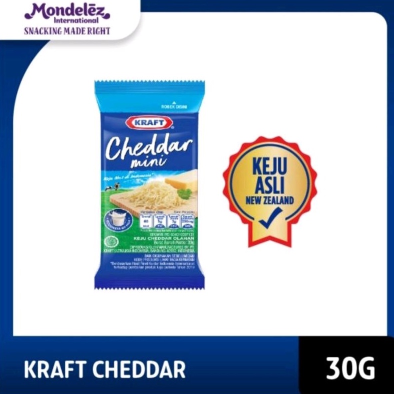 

KRAFT KEJU CHEDDAR MINI 30GR CHEESE